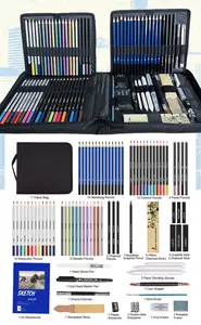 Kunstzubehör Zeichenset Großhandel 83-teiliges Bleistift-Set für Künstlermalerei professionelles Skizzierset Skizzierung Zeichnung