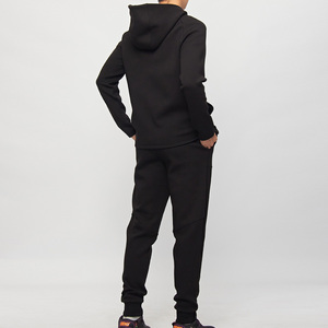 JIEJIN Blanks alta calidad hombres Joggers manga larga <span class=keywords><strong>Pull</strong></span> Over 100% algodón chándales pantalones de chándal y Sudadera con capucha conjunto hombres - Product Image 5