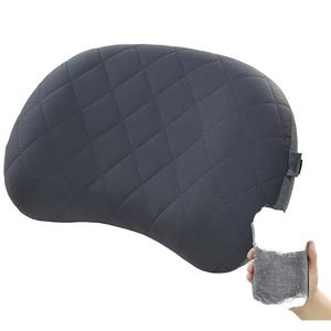 Oreiller de voyage gonflable portable à compression, coussin lombaire pour avion, train à grande vitesse, sieste, voiture - Product Image 2