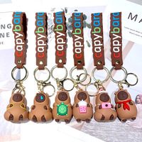 Niedlicher Capybara-Schlüsselanhänger, Cartoon-Delfin-Maus-Puppe, kleiner Anhänger, Paar-Schlüsselanhänger, Rucksack-Zubehör, Schlüsselanhänger Großhandel