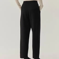22583 Nouveau pantalon en cachemire tricoté original, nouveau pantalon large en cachemire pour l'automne et l'hiver, pantalon droit élégant haut de gamme