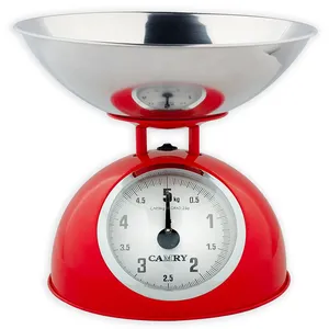 Novo Design Atacado 5kg 4kg 20g Balance Cozinha Pesando Balanças Alimentares Mecânicas Dial Primavera Escala Pesar na Tigela Metal Habitação