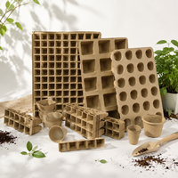 Vente en gros pour fabricants : Barquettes de pots en papier tourbe et pots de pépinière en pulpe pour semis, jeunes plants et culture