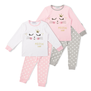 I bambini Degli Indumenti Da Notte Abbigliamento Pigiami Che Coprono Gli Insiemi Pigiami <span class=keywords><strong>Dei</strong></span> Capretti Delle Ragazze Alla Moda Molle Sveglio Del Fumetto Del Commercio All'ingrosso - Product Image 1