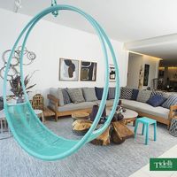Meubles de jardin de forme ronde, balançoire d'extérieur, deux places, Patio, en rotin, chaise suspendue