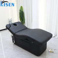 Table de massage électrique réglable KISEN, tables de massage pour salon de beauté, mobilier de salon, lit de beauté électrique à 4 moteurs, chaise de beauté à vendre