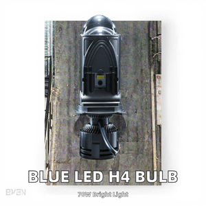 หลอดไฟโปรเจคเตอร์ LED สีฟ้า H4 70W 4000ลูเมน12V 6000K อุณหภูมิสากลเหมาะสำหรับฟิวชั่น - Product Image 2