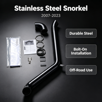 Kit de Snorkel d'Admission d'Air en Acier Inoxydable pour Voiture, Pièce de Rechange Améliorée pour l'Extérieur, Compatible Land Cruiser 70 FJ70 LC76 LC78 LC79 2007-2023