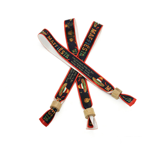 JXSSW1023 High Quality Wear-resistant Sublimation Wristbands Satin Fabric Ribbon for School Club Activities