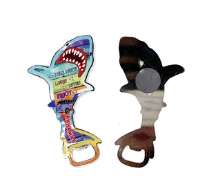 Abridor de Botellas de Vino Personalizable con Logotipo, Diseño Divertido de Delfín y Tortuga Marina, Aleación de Metal y ABS, para Amantes del Vino, Bahamas, Bonaire - Product Image 2