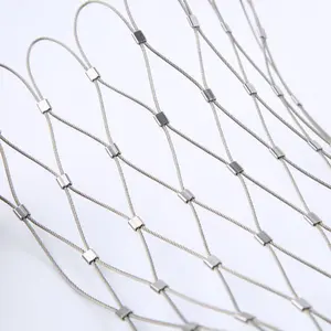 Factory sale High quality stainless steel wire rope mesh net/Stainless Steel Cable Mesh