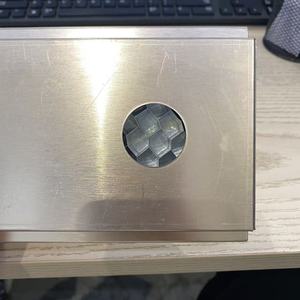 Divisorio per Toilette e Ufficio in Acciaio Inox, Schermo Fonoassorbente con Profilo in Lega di Alluminio, Parete Divisoria a Doppio Strato con Persiane - Product Image 4
