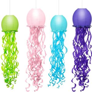 <span class=keywords><strong>Decoraciones</strong></span> de Fiesta de Sirenas, <span class=keywords><strong>Decoraciones</strong></span> de Cumpleaños, Pequeñas Linternas de Papel de Medusas para <span class=keywords><strong>Decoraciones</strong></span> de Fiesta Bajo el Mar - Product Image 6