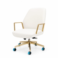 Chaise longue de bureau ergonomique compacte et élégante |   Chaise d'ordinateur minimaliste de petite taille réglable pour la maison, le salon