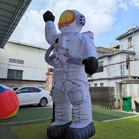 Vente en gros de sculpture gonflable géante LED d'astronaute en combinaison spatiale pour Foire Scientifique/Événement STEM pour Enfants/Événement Aérospatial