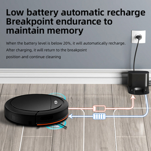 MILI entièrement automatique 3-en-1 Smart <span class=keywords><strong>Robot</strong></span> <span class=keywords><strong>aspirateur</strong></span> intégré contrôle électrique quatre niveaux réglage de l'aspiration réservoir d'eau - Product Image 4