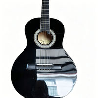Guitarra Acústica de 10 Cuerdas con Tapa de Tilo de 21 Trastes, Tono Suave, Resonancia Natural, Sonido Claro, Guitarra Folk Duradera para Estudiantes