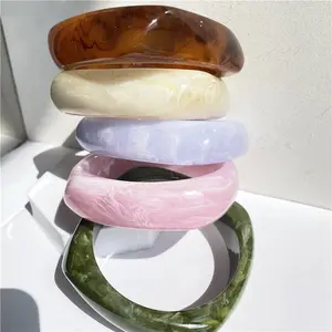 Bracelet en résine acrylique pour femmes, bijou de type polygone, géométrie irrégulière, tendance, 2022