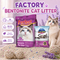 Sable pour chat de qualité supérieure 8KG 20KG 99,5% sans poussière, bentonite naturelle pour les acheteurs en gros