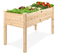 Boîte à fleurs extérieure en bois pour lit de jardin avec finition de peinture pour la plantation en pot Jardinière en bois pour le jardinage