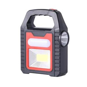 USB Rechargeable Portable LED Work Light Dual COB & SMD Lamp Beads Handheld Flood Light Waterproof <b>Spotlight</b> with Red Blue Shell - Product Image 1