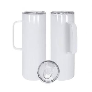 แก้วน้ำสแตนเลสเก็บอุณหภูมิ ขนาด 20 ออนซ์ คุณภาพสูง ปราศจากสาร BPA สำหรับกาแฟ ชา งานเลี้ยง ใช้ได้ทั้งร้อนและเย็น พร้อมหูจับ - Product Image 1