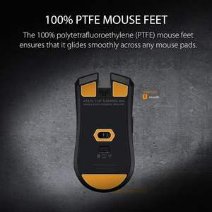    Souris de jeu Tuf M4 sans fil, capteur optique 12K Dpi, 6 boutons programmables, pour droitier, noire, rechargeable - Product Image 5