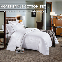 Parure de draps ajustés 100 % coton style hôtel cinq étoiles, impression réactive, literie décontractée haut de gamme, 300 fils au pouce carré