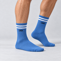 Chaussettes de sport personnalisées haut de gamme brodées, respirantes, rembourrées, à séchage rapide pour la course, la gym, l'entraînement, le tennis, pour jeunes et printemps