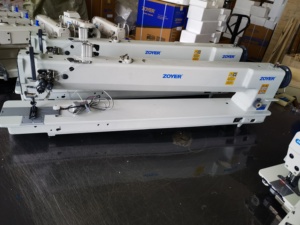 Machine à coudre Zoyer ZY4420-L100 à bras long 100 cm, double aiguille, point noué, alimentation par entraînement, pour cuir, usage intensif, avec pied entraîneur - Product Image 2