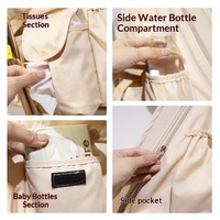 Sac de rangement suspendu Xiaohuzi pour poussette, accessoires de voiture, en PVC/Nylon, grande capacité, compartimenté