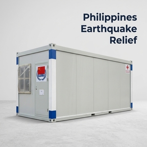 Bâtiment scolaire temporaire modulaire pour la réadaptation après tremblement de terre aux <span class=keywords><strong>Philippines</strong></span> |   Solutions pour salles de classe sécurisées - Product Image 1