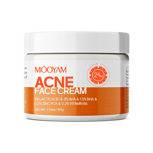 MooYam Acne <b>Face</b> Cream 4% Lactic Acid 3% AHA 1.5% BHA 100g for Oily Skin for Women OBM - Product Image 5