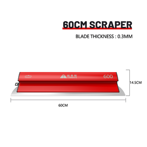 Nhà Máy Trực Tiếp 25Cm 40Cm 60Cm 3 Pcs Kit Thép Không Gỉ Vách Thạch Cao Công Cụ Linh Hoạt <span class=keywords><strong>Putty</strong></span> <span class=keywords><strong>Scraper</strong></span> Với Nhựa Xử Lý Cho Xây Dựng - Product Image 5