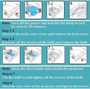 ET-LAV400 đèn chiếu ban đầu cho <span class=keywords><strong>Panasonic</strong></span> PT-VW530 PT-VX600 PT-VX605 ET-LAV400 - Product Image 6