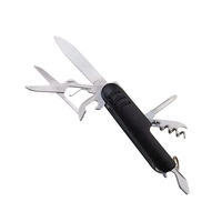 Couteaux de camping utilitaires à lame en acier 3cr13, 7 et 9 fonctions, couteau de poche pliable à bouton-poussoir, multi-usages