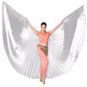 Nayaking 밸리 댄스 아이시스 날개 성인 밸리 댄스 의상 할로윈 카니발 공연을위한 천사 날개