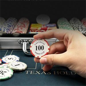 Biểu Tượng Tùy Chỉnh Chất Lượng Cao 300 cái/bộ 11.5G Casino Poker Chip Với Nhôm Trường Hợp Đặt Hàng Tối Thiểu - Product Image 2