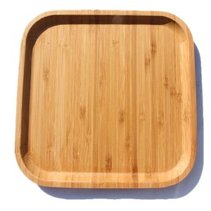 Bamboo Serving Trays Rectangular Natural Wood Tea <b>Coffee</b> Hotel Restaurant Use - Product Image 3