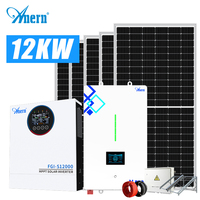 Système solaire résidentiel 3KW 5KW 8KW 10KW 15KW 20KW 30KWh, kit hybride complet avec batterie et onduleur pour maison