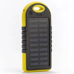 便携式太阳能电池板防水4000毫安太阳能电池板电池组充电器