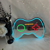 Miroir de maquillage décoratif en bois abstrait en forme de lapin, alimenté par USB, éclairage d'ambiance pour bars à domicile (2 pièces IP42)