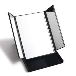 Desktop gaya baru, Meja kosmetik cermin Make Up, cermin PU kecantikan
