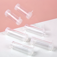 Bouteille en plastique transparente de 3 ml et 7 ml avec couvercle perforé pour poudre flash/poudre d'or/poudre sèche – Bouteille vide en plastique pour emballage