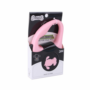 مقود حبل مشي كلب عاكس قابل للسحق أوتوماتيكي من البلاستيك من النايلون 5 أمتار قابل للسحوب قابل للسحق للحيوانات الأليفة طوق مقود شريط تزيين - Product Image 6