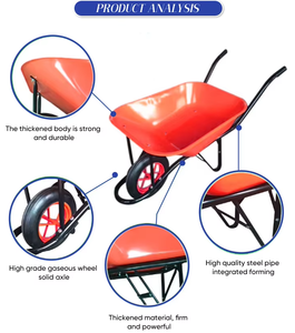 भारी शुल्क पहिया बैरो उच्च गुणवत्ता वाले निर्माण 150 किलोग्राम क्षमता क्षमता विभिन्न अनुप्रयोगों के लिए सर्वोत्तम मूल्य की गारंटी - Product Image 4