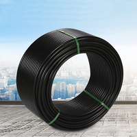 Tuyau d'irrigation agricole en polyéthylène HDPE, tube d'alimentation en eau en plastique HDPE, tuyau hydroponique en PE, tuyau d'irrigation agricole de 100 m