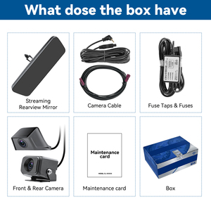 Telecamera Specchietto Retrovisore con LVDS, Dashcam 2K HD, Streaming, Telecamera Anteriore 2K e Posteriore 1080P, DVR <span class=keywords><strong>per</strong></span> <span class=keywords><strong>Auto</strong></span> - Product Image 6