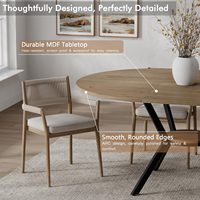 Table à manger extensible de haute qualité avec plateau rabattable intégré, table de cuisine ovale moderne, 6 rangements gain de place, étagère en forme de X