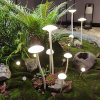 Lampe LED Lumineuse Extérieure Étanche en Forme de Champignon 20/30/40/50/60/70CM pour Décoration de Jardin et Villa, Éclairage de Chemin